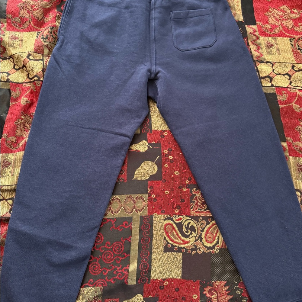 Polo Ralph Lauren Navy Blue/Cream 'P67 Tigers Sailors' Sweatpants Joggers - Picture 3 of 3